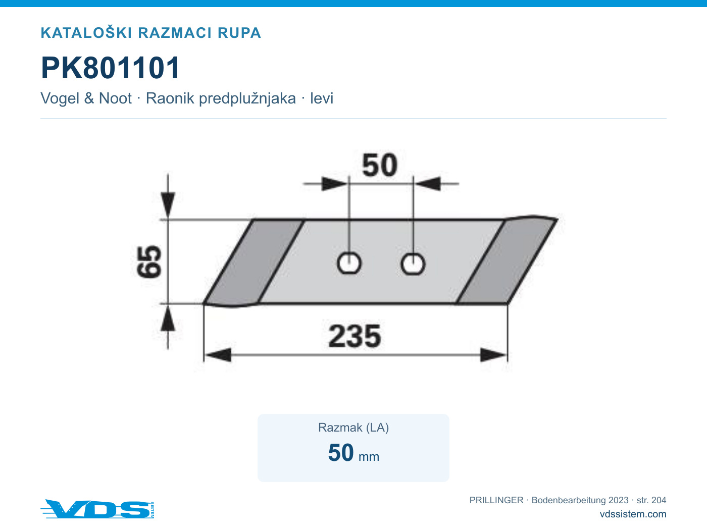 Tehnički crtež PK801101