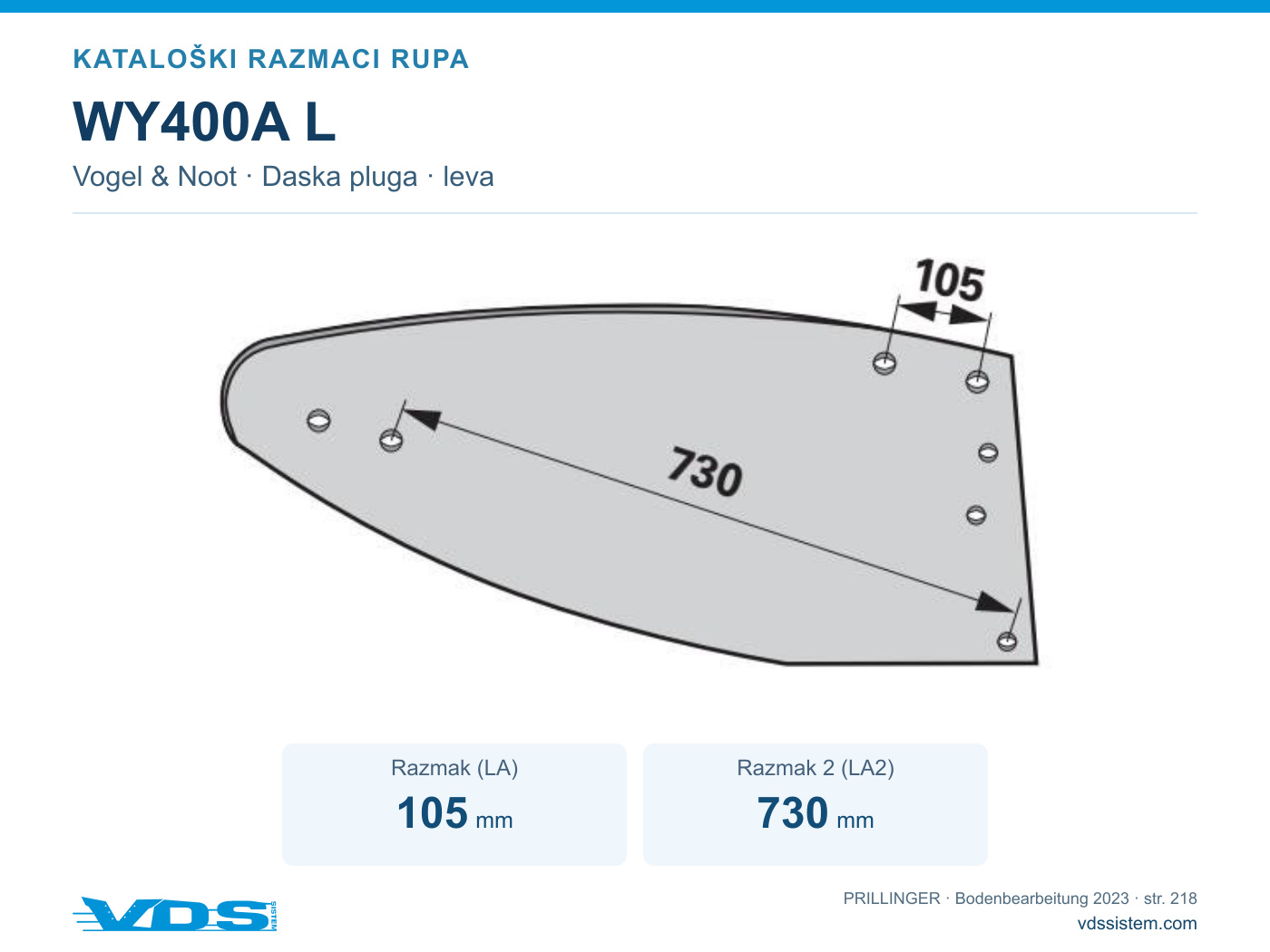 Tehnički crtež WY400A L