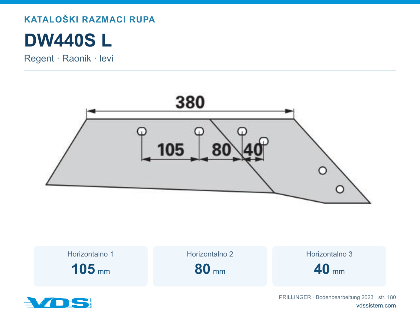 Tehnički crtež DW440S L