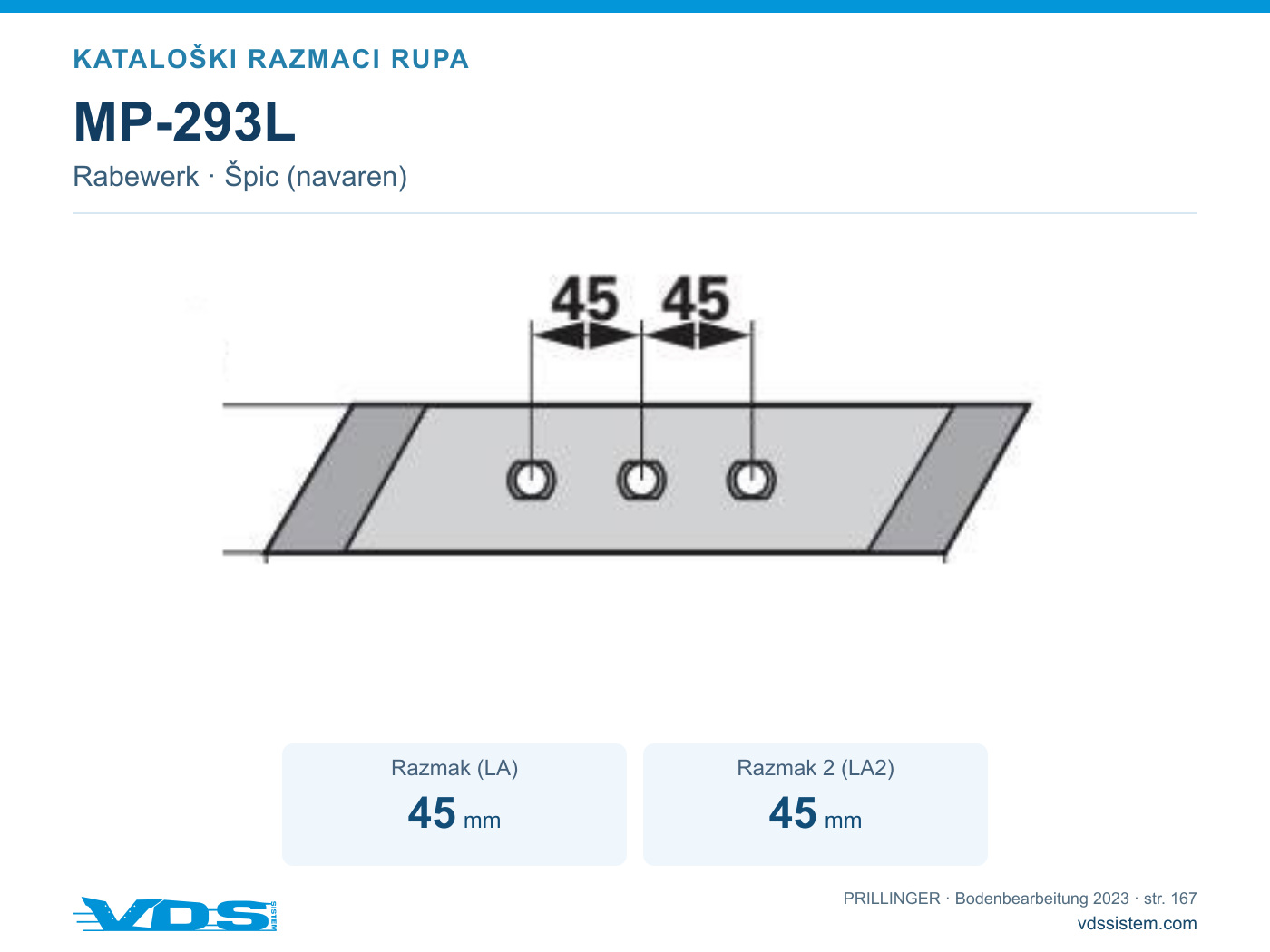 Tehnički crtež MP-293L